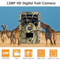 thumbnail image 3 of Digital Trail Camera 12Mp Hd & Trail Camera Motion Activated Night Infrared Vision Waterproof 46Pcs Ir Lights For Outdoor Wild Home Animal Observation Game, 3 of 7