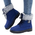thumbnail image 6 of gakvbuo Snow Boots For Women Short Boots Women's High-Top Shoes Warm And Stylish Fall And Winter Style Fleece-Lined And Thickened Soft-Soled Boots Snow Boots., 6 of 7