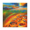 thumbnail image 3 of "Salmon From Beyond Dreams" - Canvas, 3 of 25