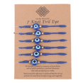 thumbnail image 2 of 6pcs/set  Lucky Evil Eye Bead Bracelet Women Rope String Braided Bangle Jewelry, 2 of 6
