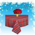 thumbnail image 6 of Christmas Tartan Plaid Tablecloth Red Green White St Nicholas Square (60 x 84 Rectangle), 6 of 7