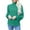 Green, variant on HAiming Sweatshirts for Women Puff Long Sleeve Turtleneck Pullover Tops 2025 Fall Plus Size Loose Casual Clothes