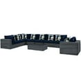 thumbnail image 3 of Modway Summon Outdoor Patio 7 Piece Sunbrella Sectional Set, Multiple Colors, 3 of 5