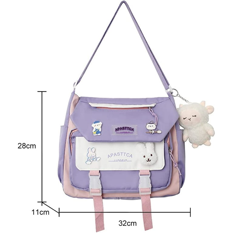 Japan Style Women Shoulder Messenger Bag Cute Waterproof Nylon Fashion  Crossbody Bag Handbags Large Capacity Travel Purse