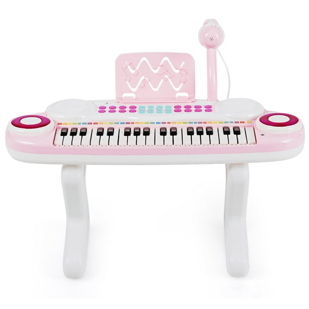 Giantex 37Key Kids Electronic Keyboard Educational Musical Piano Toy with Microphone Walmart
