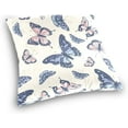 thumbnail image 3 of GZHJMY Vintage Butterfly Pillow Cover 16 x 16 Inch, Soft Decorative Cushion Case Square Throw Pillow Cover for Sofa Living Room Couch Home Decor, 3 of 7