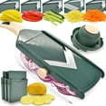 thumbnail image 1 of Trancheuse Mandoline Réglable pour Cuisine, Trancheuse de Légumes Ultra Tranchante avec Récipient, Coupe-Légumes, julienne, Trancheuse de Pommes, Oignons, Tomates Citron, 1 of 5