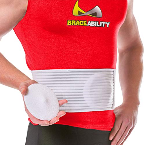 BraceAbility Hernia Belt for Men & Women Stomach Truss Binder with