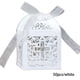 thumbnail image 2 of Injueey Cajas de regalo de 50 piezas, soporte para paquete de galletas de Chocolate y aperitivos, atmósferas decorativas para fiestas, Kits de decoración para fiestas Blanco, 2 of 6