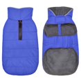 thumbnail image 1 of Petglad Abrigo de invierno para perros, chaqueta impermeable para perros con orificio para correa, chaleco reflectante ajustable para la nieve para mascotas, suéter de forro polar cálido para perros p, 1 of 1