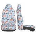 thumbnail image 4 of Fotbe Rose Flowers Pattern Automotive Seat Covers for Cars Trucks and SUVs – Car Seat Covers for Front Seats,Protective Seat Covers,Vehicle Seat Covers, Set of 2, 4 of 9