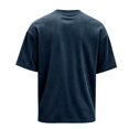 thumbnail image 4 of Men's Corduroy Crew Neck Short Sleeve T-Shirt, Loose Fit Casual Summer Textured Top, Fashion Streetwear M, 4 of 6