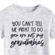 thumbnail image 3 of Camisa informal holgada de manga corta con estampado de letras para mujer, talla XL, camiseta gris grafito con fuente negra, 3 of 5