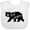 AA-White, variant on Inktastic West Virginia Black Bear Silhouette Boys or Girls Baby Bib