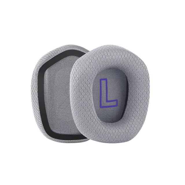 Methold Almohadillas para los oídos Cojín Protección auditiva Gaming Leather On-ear Mesh Gamer Cover Accesorios Reemplazo para G733 Videojuegos y accesorios Gris Almohadillas