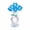 Blue, variant on Blue Crystal Rose Flower, Glass Flower Gifts for Women Girl Wife, Crystal Flowers Bouquet Collectible for Christmas Day Wedding Anniversary