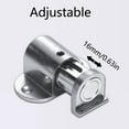 thumbnail image 4 of TOP-MAX 4PCS Metal Magnetic Door Stoppers Zinc Alloy Door Stopper Holder Adjustable Height Door Safety Catch Stopper Black, 4 of 8