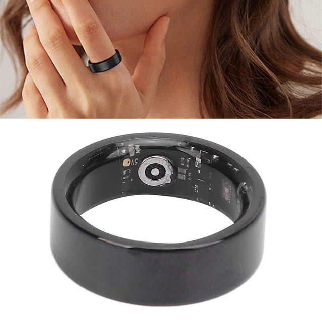 Bague Intelligente, Bague Traqueur de Mise en Forme en Acier Inoxydable avec Batterie 18 mAh pour Usage Quotidien 8,9,10,11