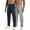NAVY BLUE-LIGHT GRAY, variant on 2 Pack Men's Athletic Gym Sweatpants Joggers Hiking Running Casual Pants with Drawstring and Zipper Pocket