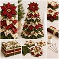 thumbnail image 3 of DIY Quilted Christmas Tree Kit Complete Sewing Set with Pattern Instructions, Beginner Friendly Fabric Craft for Adults Teens,D, 3 of 5