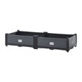 thumbnail image 2 of Caja de jardinería elevada con orificio de drenaje, caja de plantas apilable, cama de jardín elevada, jardinera grande para plantar verduras en el 100cmx40cmx20cm, 2 of 8