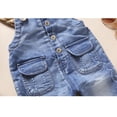 thumbnail image 2 of KIDSCOOL SPACE Baby & Little Boys/Girls Blue Denim Dungaree,Jean Overalls,Blue,2-3 Years, 2 of 5