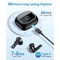 thumbnail image 5 of Wireless Earbuds Bluetooth 5.4 Headphones, Ear Buds with Touch Screen, ANC/ENC Noise Cancelling Transparency Mode, 50H Stereo Deep Bass, IPX7 Waterproof, Clear Calls, 5 EQ for iOS Android, 5 of 11