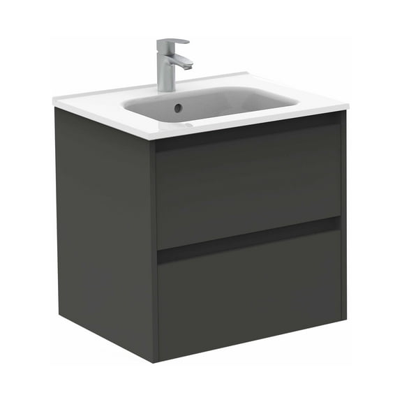 Royo Group USA 24" Sansa 2 Drawer Anthracite with Ceramic Top