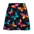thumbnail image 6 of Butterfly Night Light Women's High Waist Skirt Stretchy Casual Mini Skirt, 6 of 8
