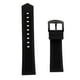 thumbnail image 1 of Correa de reloj de silicona suave negra Correa de repuesto de 19 mm-24 mm con 4 barras de resorte 20mm negro Hugo Banda de reloj de goma de silicona, 1 of 9