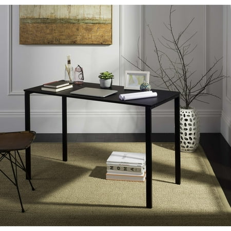 UPC: 0889048200128 | SAFAVIEH Dalit 47 Modern Glam Solid Writing Desk Black