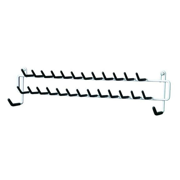 ClosetMaid Tie and Belt Rack 8051 - Wall Mount, Epoxy Coated Steel - White