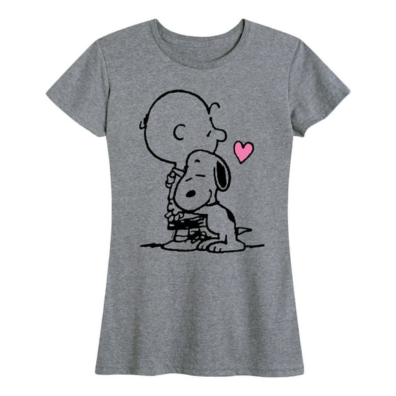 Peanuts - Snoopy Charlie Brown Hug - Women's Short Sleeve Graphic T-Shirt