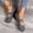 Gray, variant on Mary Jane Shoes Women Comfortable Slip on Non Slip Ballet Flats Shoes Spring Business Wide Closed Toe Low Heels Walking Shoes (Navy)