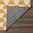 thumbnail image 5 of My Magic Carpet Machine Washable Yanis Yellow/Gold 3x5 Area Rug - Non-Slip Indoor Rugs for Bedroom, Kitchen, 5 of 5