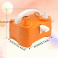 thumbnail image 4 of Portable Automatic Dual Nozzle Balloon Pump Electric Air Inflator with Tying Tools,Perfect for Birthday Parties, Showers Decorations, Party Balloon Inflator |Durable Plastic Construction, 4 of 9