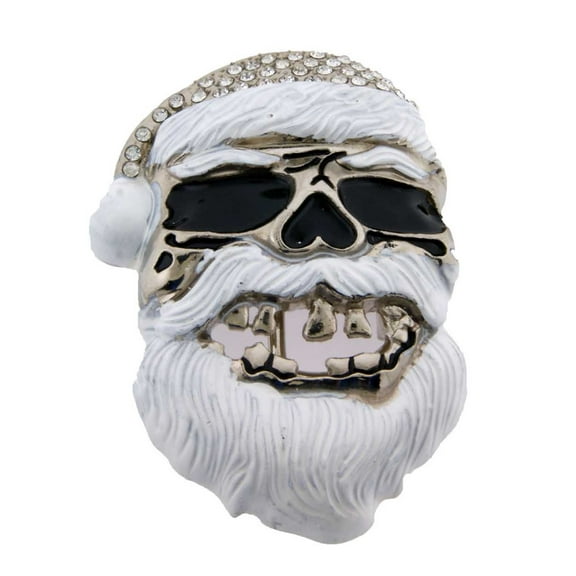 Unisex Christmas Gift Belt Buckle Skull Santa Claus Halloween Costume Christmas