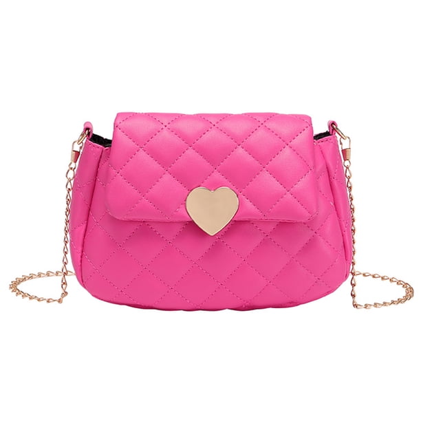 Bolso Cruzado Con Cadena para Mujer Bolso Extraíble para Citas Diarias para Chicas A La (rosa Rojo)
