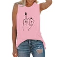 thumbnail image 1 of T-Shirt Décontracté Sans Manches pour Femmes, Col Rond, avec Imprimé Floral - pour Usage Quotidien, 1 of 4