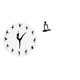 thumbnail image 1 of Reloj de pared,Reloj de pared con bailarina,reloj decorativo colgante.,Relojes de pared silenciosos Reloj decorativo de tiempo silencioso,Figura de escritorio,Escultura abstracta de pensador, 1 of 8