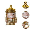 thumbnail image 6 of jicheng Christmas Nutcracker Money Box Cute Sculpture for Decoration Table Festive white gold, 6 of 9