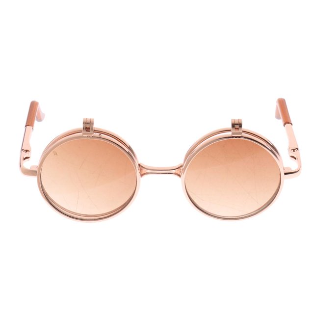 de terre de Doble Plegado para 1/6 Trajes de Disfraces de Muñeca Articulados con , Marco Dorado de Forma forma forma forma , Lente Degradada, 18 Yotijar Blythe Doll Gafas de sol