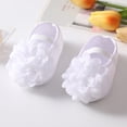 thumbnail image 5 of Lovebay Newborn Baby Girl Princess Non-Slip Lace Flower Shoes Baby Shoes + Headband, 5 of 10