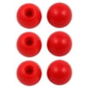 6Pcs Red Plastic Round Handle Ball Knob M10 Threaded 35mm Dia Machine Tools