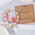 thumbnail image 5 of A-Z Letter Custom Shell Pearl Bracelet - Women's Elegant Wedding Jewelry Bridesmaid Bridal Gift Proposal Gift, 5 of 6