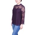 thumbnail image 2 of 3/4 Sleeve Lace Blouse, 2 of 3