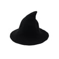 thumbnail image 1 of Faithtur Adult/Kids Hat Creative Spire Design Witch Hat Exquisite Solid Color Funny Halloween Cosplay Hat, 1 of 1
