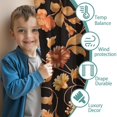 thumbnail image 3 of Blackout Kids Curtains,Pioneer Flower Floral Print Pattern Childrens Insulated Curtains Set Of 2,Bedroom Essentials,Toddler Room Decor 52"x63", 3 of 5