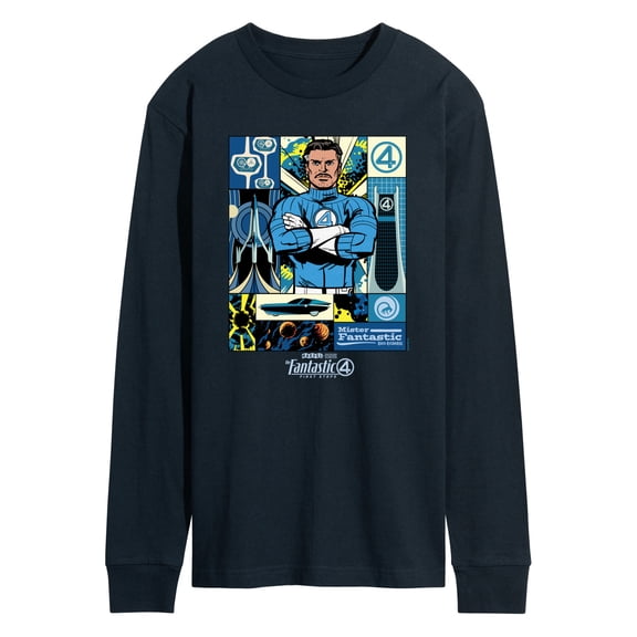 Fantastic Four - Mister Fantastic Grid - Men's Long Sleeve Graphic T-Shirt