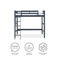 thumbnail image 5 of DHP Denver Loft Bed for Kids Bedroom, Full Size Frame, 5 of 5